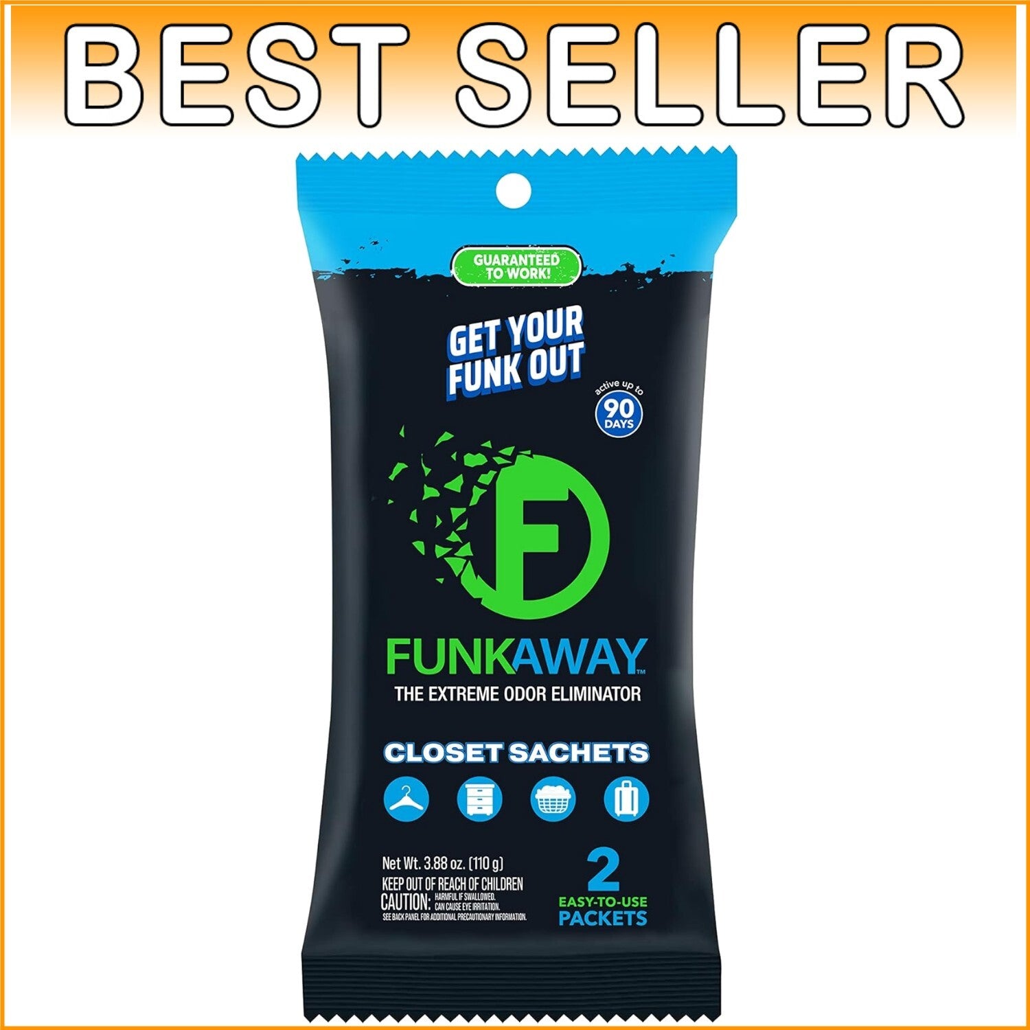 8-Pack Powerful Odor Absorbing Sachets – Freshen Closets & Storage Spaces