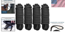 Load image into Gallery viewer, Premium 4 Pack 1/2" x 20' Double Braided Dock Lines for Secure Boat Docking