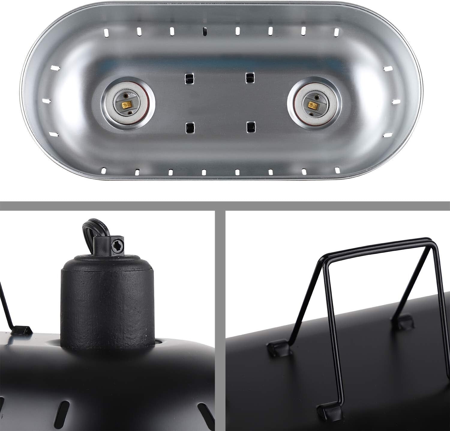 Adjustable 15-inch Reptile Heat Lamp with Independent Switch Control - Max 150W