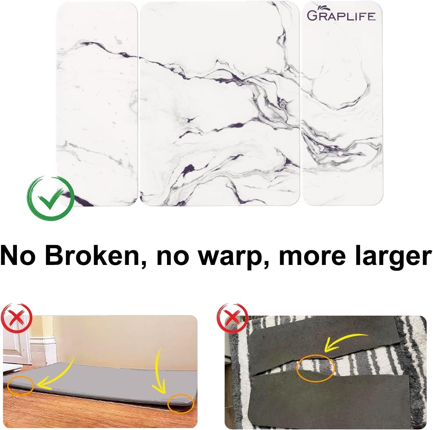 Diatomaceous Earth Non-Slip Bath Mat - 31.5X19.69" Fast-Drying White Elegance