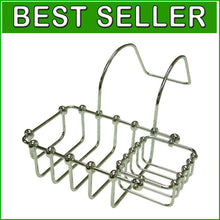 Load image into Gallery viewer, Vintage Chrome 7-Inch Swivel Soap &amp; Sponge Holder for Elegant Bathrooms