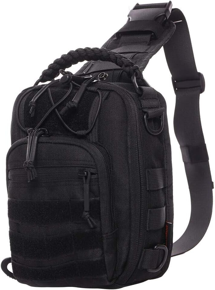 Versatile Tactical Sling Bag with Molle System - Ideal for Outdoor Adventures