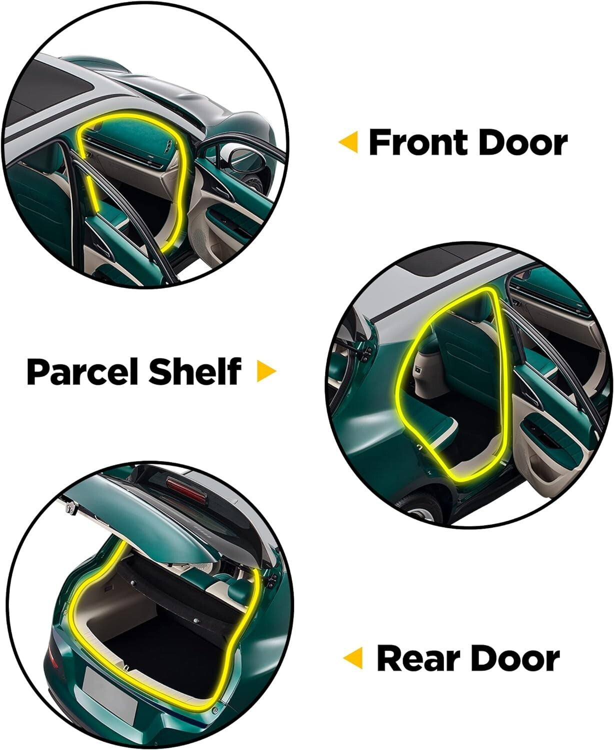Flexible U-Shaped Rubber Seal Strip for Easy Installation - 30FT Length