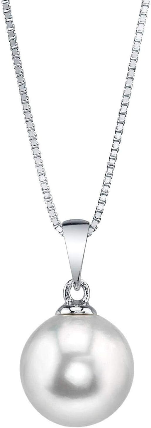 Elegant 8mm Cultured Pearl Necklace with 925 Sterling Silver - Gift-Ready Charm