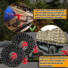 Load image into Gallery viewer, Secure Your Loads with 10ft G80 Transport Chain - 7100 lbs Capacity, Pack of 2