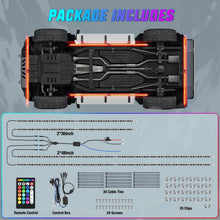 Load image into Gallery viewer, Multicolor LED Underbody Lights - 8Pcs Neon Accent Strips with Smart APP Control
