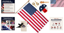 Load image into Gallery viewer, Locally-Sourced 3' x 5' American Flag | Handcrafted Nylon with Embroidered Stars