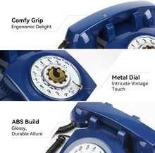 Load image into Gallery viewer, Nostalgic 1960s Rotary Phone with Adjustable Volume - Perfect Home Accessory