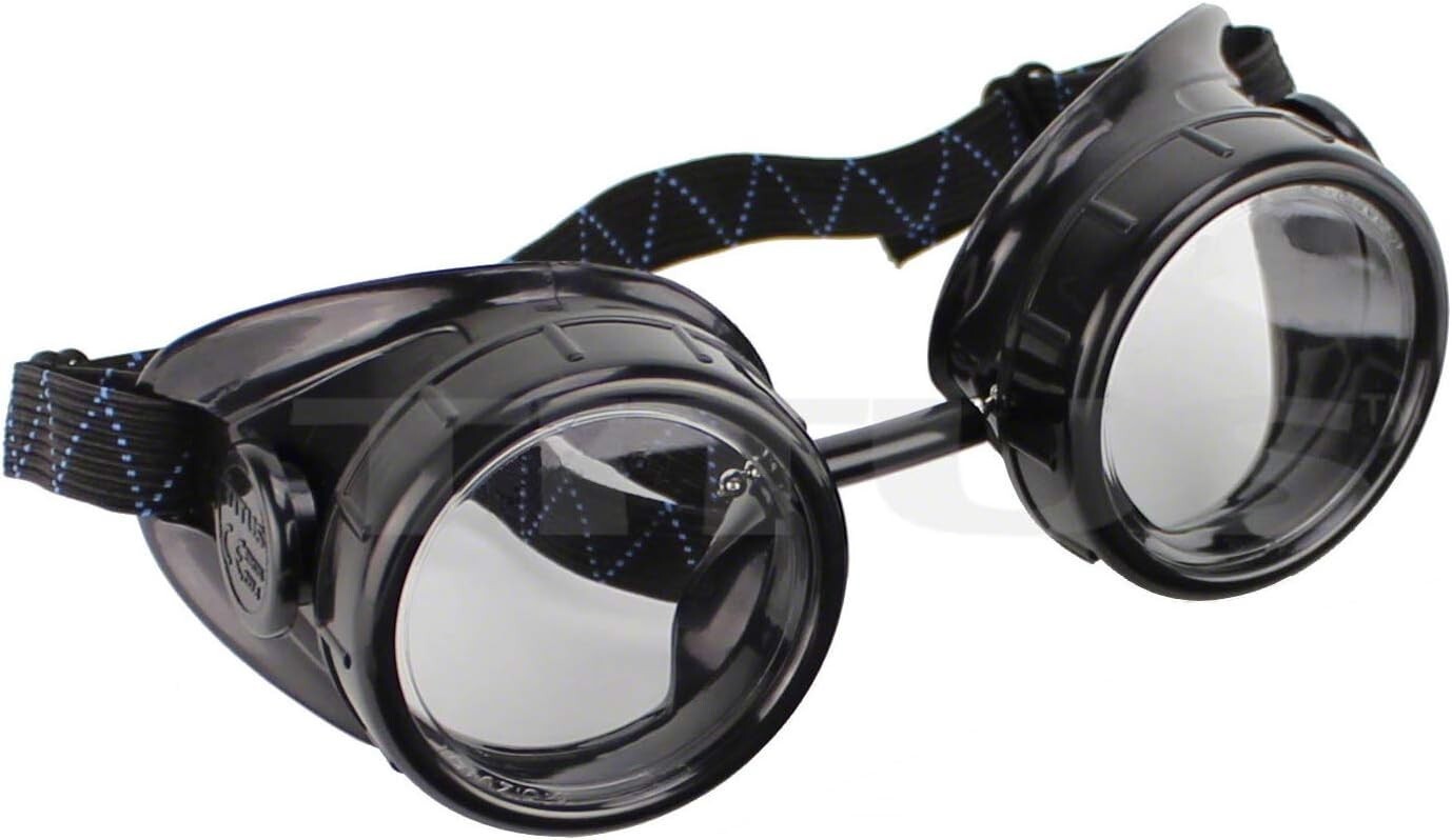 Industrial Quality Adjustable Welding Goggles with UV Protection & Scratch Re...