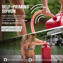 Load image into Gallery viewer, Self-Priming Liquid Transfer Siphon - Versatile 1” x 6’ Hose for Fuels &amp; Water