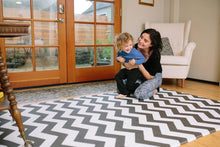 Load image into Gallery viewer, Large Zig Zag Play Mat: Reversible, Waterproof &amp; Non-Toxic for Kids 82'' x 55''