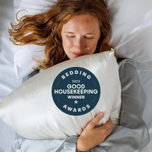 Load image into Gallery viewer, Standard 30mm 100% Mulberry Silk Pillowcase - Wrinkle Resistant &amp; Stylish Blue