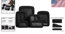 Load image into Gallery viewer, Durable Nylon Packing Cubes - Lightweight 6-Pack Luggage Organizers for Travel