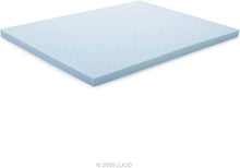 Load image into Gallery viewer, Soft Gel Infused Memory Foam Twin Mattress Topper - 3-Inch Ventilated Comfort