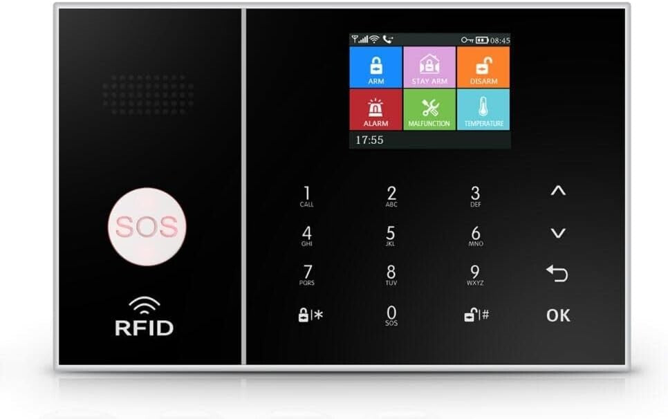 Ultimate Wireless Alarm System: 21-Piece Security Kit with TFT Display & Remote