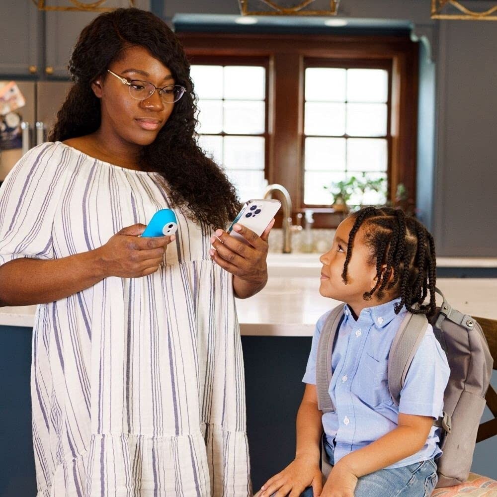 FDA-Cleared Digital Forehead Thermometer with App for Family Health Tracking