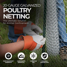 Load image into Gallery viewer, 36" x 150' Galvanized Hexagonal Mesh Chicken Wire - Ideal for Birds &amp; Rabbits