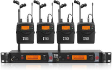 Load image into Gallery viewer, Professional UHF Wireless In-Ear Monitor System with 4 Bodypacks - 300 Ft Range