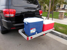 Load image into Gallery viewer, Heavy-Duty Rust-Resistant Hitch Cargo Carrier - 48" x 21" for Safe Transport