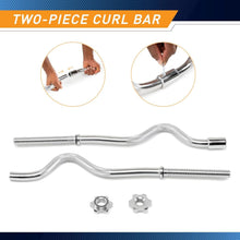 Load image into Gallery viewer, Ergonomic 47" Curl Bar with Knurled Grip - Ideal for Strength Training Sessions