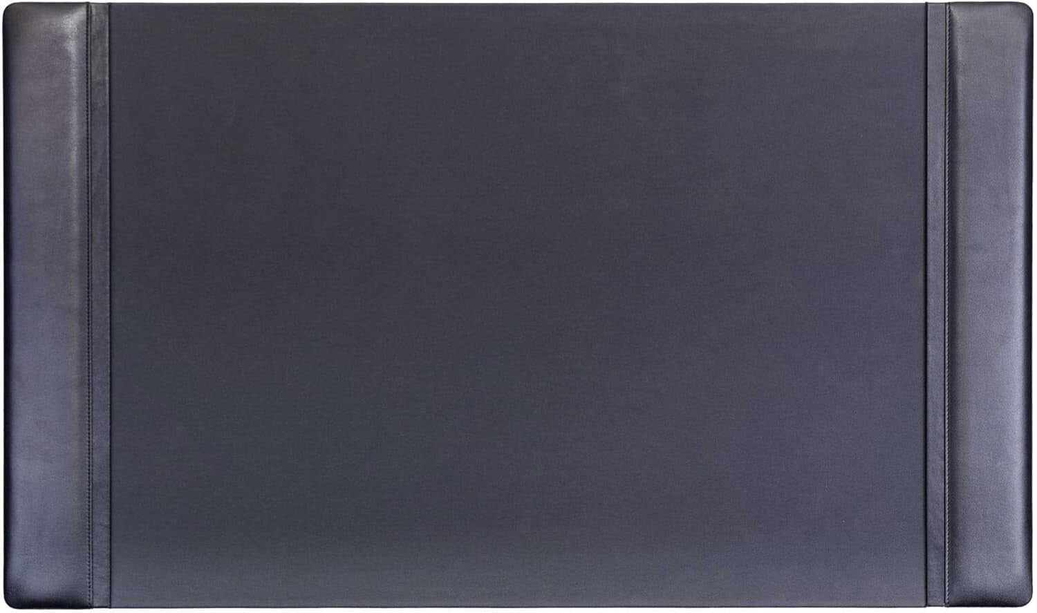 Luxury Leather Desk Mat with Side Rails - Elegant Office Surface Protector