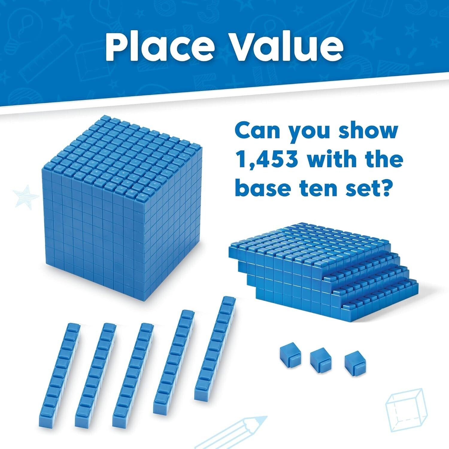 Complete 644-Piece Base Ten Block Set - Perfect for Classroom & Home Learning
