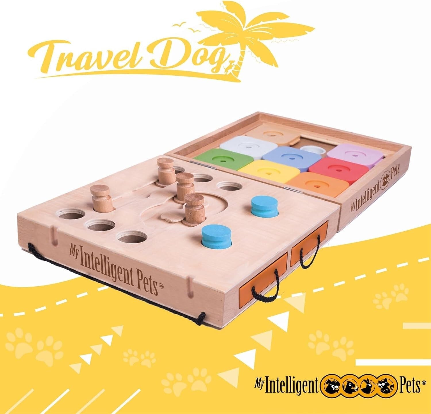 Durable Portable Dog Puzzle Toy & Slow Feeder - Enhance Play & Health Anywhere