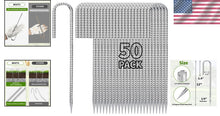 Load image into Gallery viewer, Durable 12-Inch galvanized Practical Stakes - 50 Pack for Landscape and Events