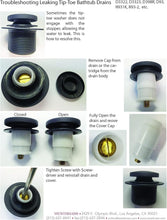 Load image into Gallery viewer, Oil Rubbed Bronze Bath Drain Kit - All-In-One Tip-Toe Overflow Assembly, 4 Count
