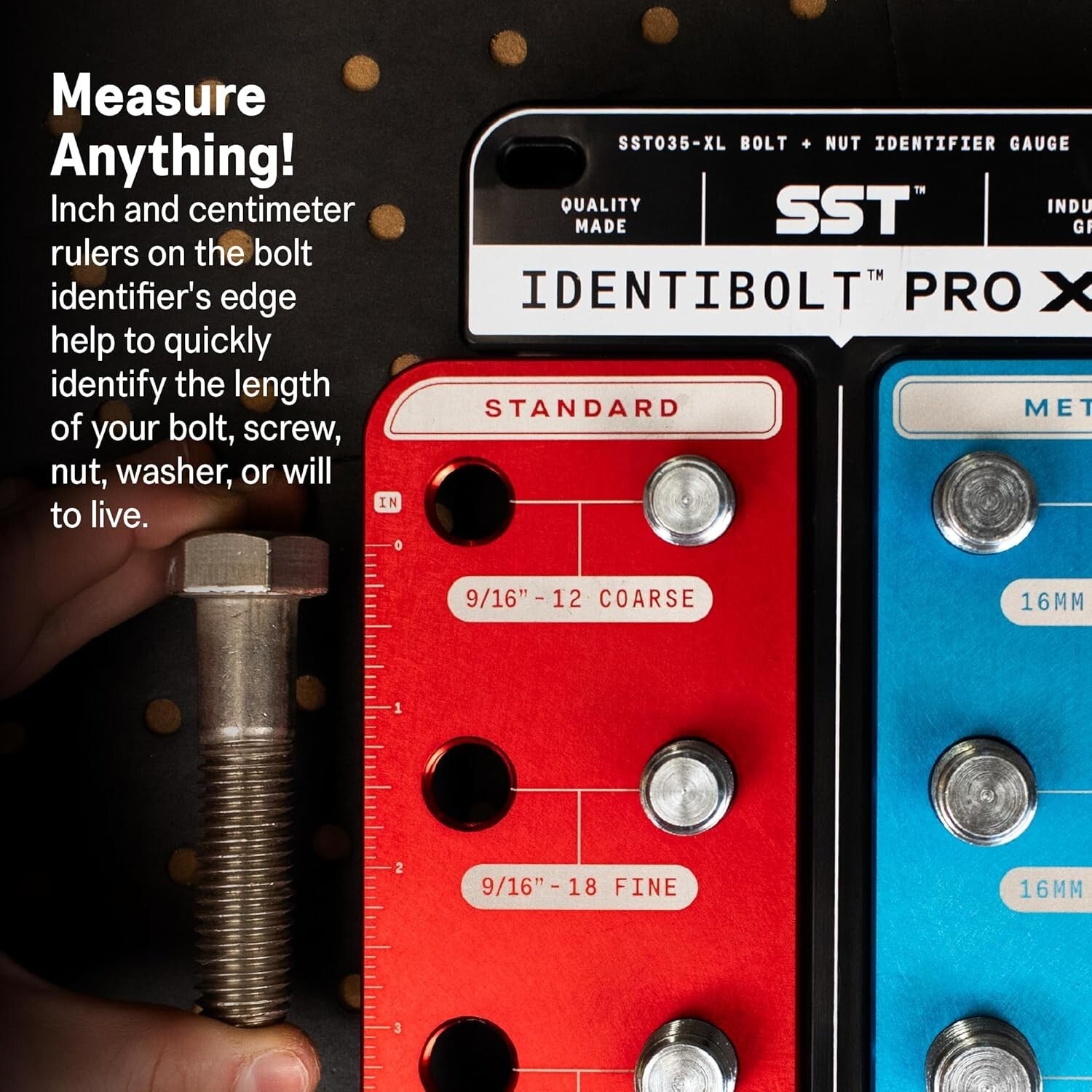 Elite Identibolt Pro XL – Magnetic Thread Identifier for Nuts & Bolts 9/16"-24mm