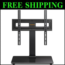 Load image into Gallery viewer, Universal Swivel TV Stand for 32''-65'' TVs - Height Adjustable with Glass Base