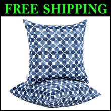 Load image into Gallery viewer, Durable Waterproof Outdoor Pillows 18x18 with Plush Inserts - Year-Round Comfort