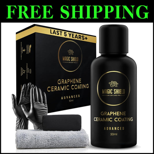 Durable Graphene Coating for Cars & Bikes - 5 Year High-Gloss Ceramic Shield