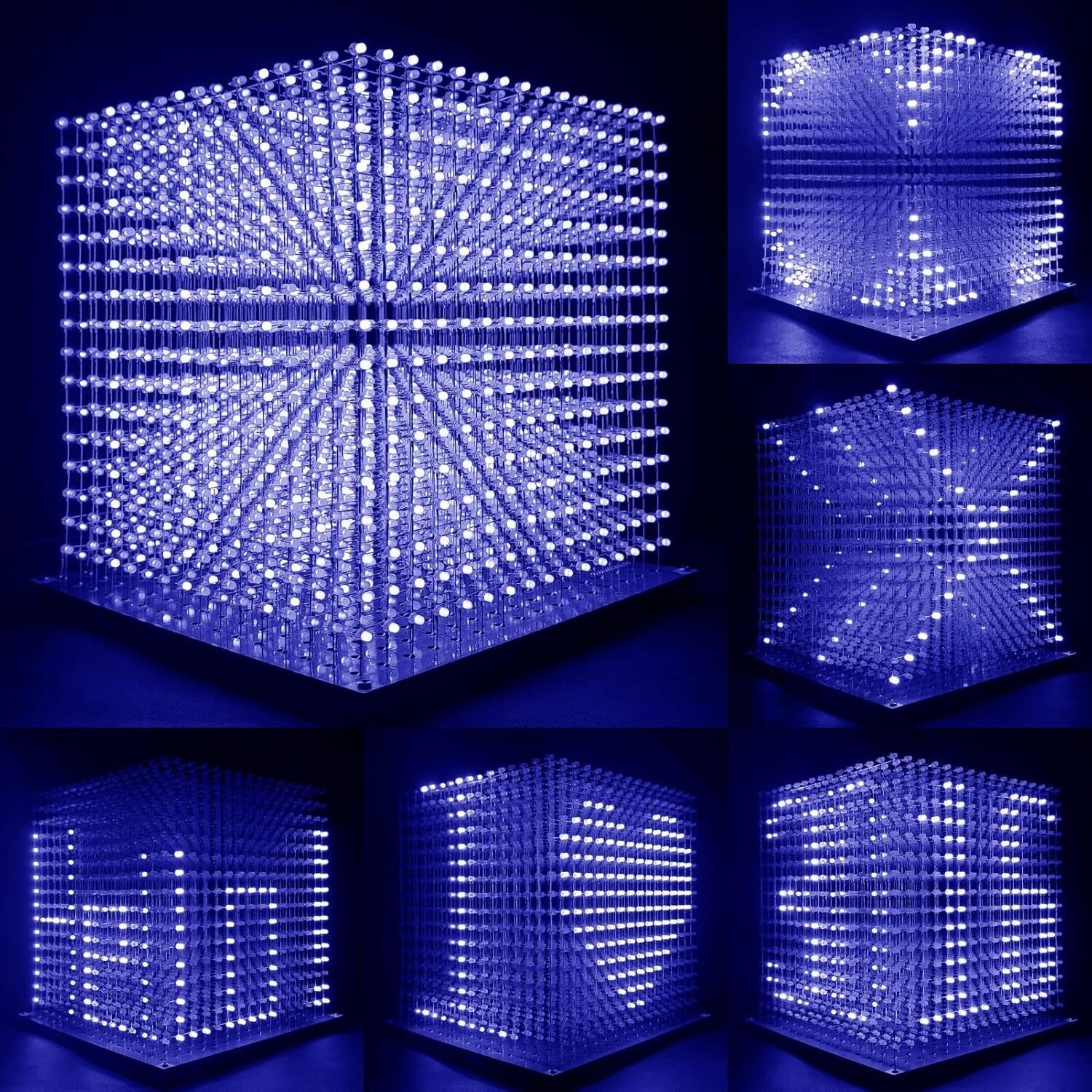 Mini 3D LED Cube DIY Project Kit - Fun Electronics Soldering Experience
