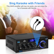 Load image into Gallery viewer, Versatile HiFi Stereo Mini Amplifier - Remote, Mic Jack &amp; 6 EQ Modes
