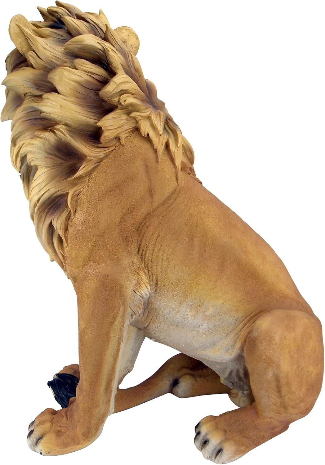 Exquisite 27-Inch King of Beasts Lion Statue for Outdoor Garden Decor