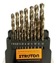 Load image into Gallery viewer, High-Speed Metric Cobalt Drill Bits for Stainless Steel, 1-10mm Sizes Included