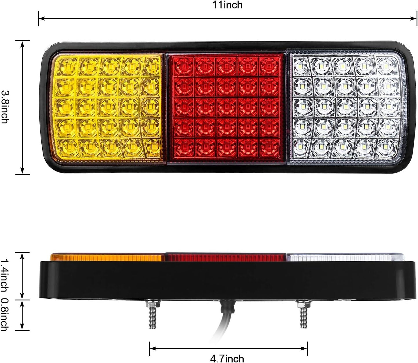 Durable 75 LED Tail Light Bar - Easy Installation, Waterproof for Trucks & Boats