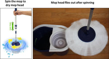 Load image into Gallery viewer, Award-Winning Hand Push Spin Mop with 2 Microfiber Heads - Effortless Cleaning