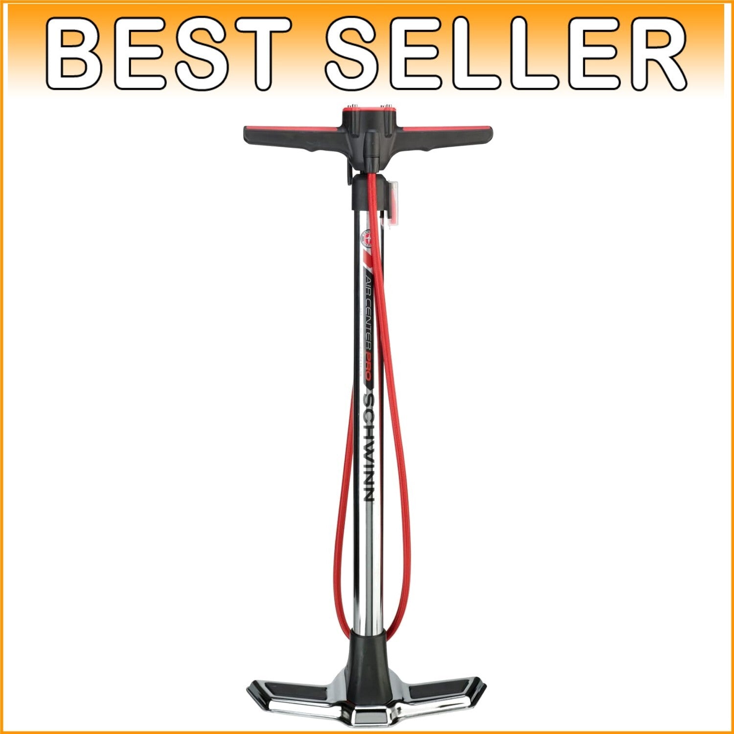 Dual Head Floor Bike Pump - 160 PSI, Portable & Versatile for All Cyclists