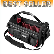 Load image into Gallery viewer, Ergonomic Heavy-Duty Tool Bag with Rotating Handle &amp; Reflective Safety Strips