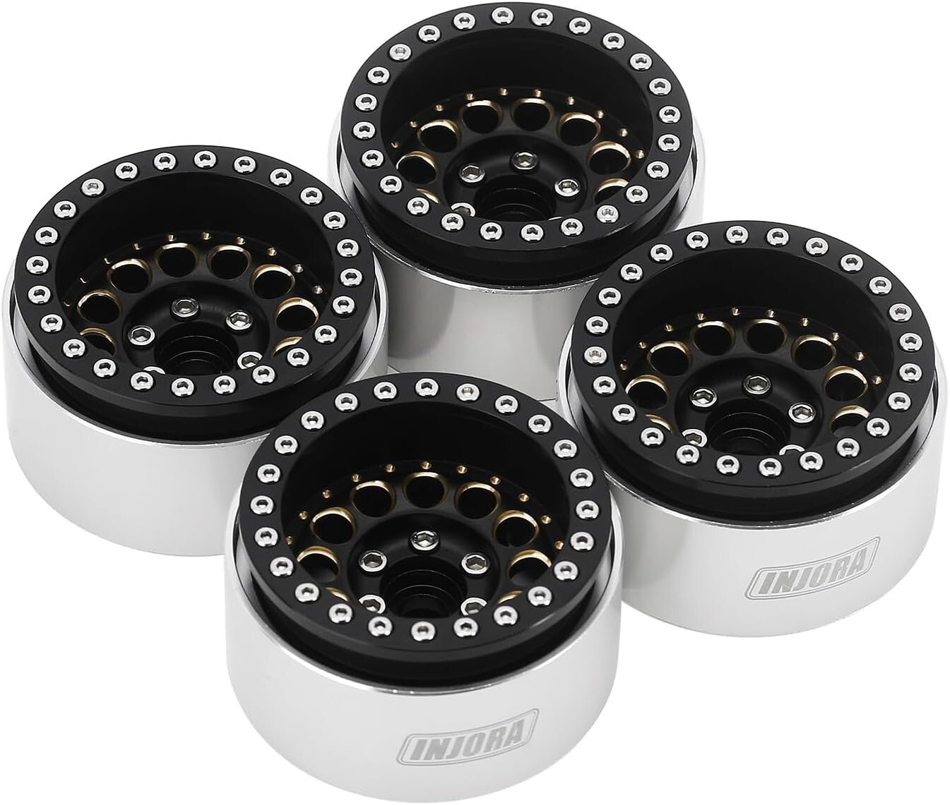 153g Heavy Brass & Aluminum Wheels – Enhance Climbing Performance for RC Cars