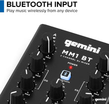 Load image into Gallery viewer, Professional Portable Bluetooth DJ Mixer – 2-Channels with Precise Control