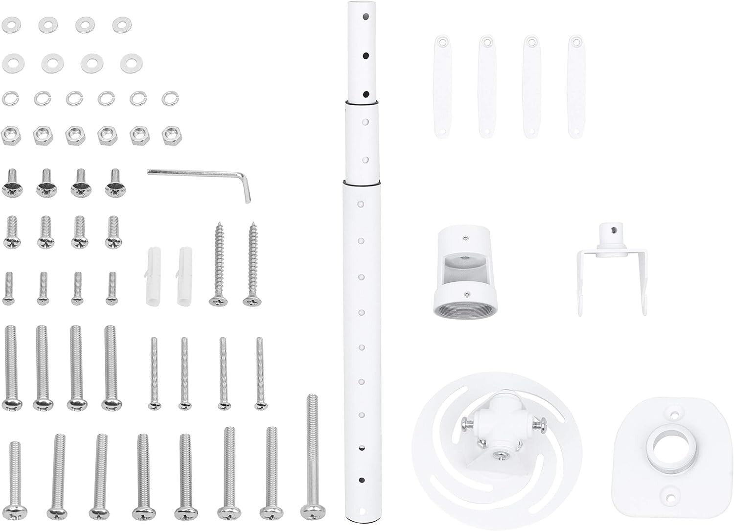 Full Motion Universal Ceiling Projector Mount - Adjustable Height & Extendable