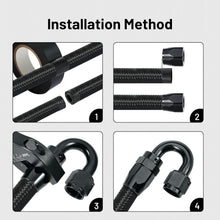 Load image into Gallery viewer, Versatile 6AN Fuel Line Kit - 20FT Nylon Braided Hose, Maximum Pressure 750psi