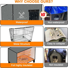 Load image into Gallery viewer, Spacious Insulated Outdoor Cat House - Weatherproof with Heating Comfort 20x16
