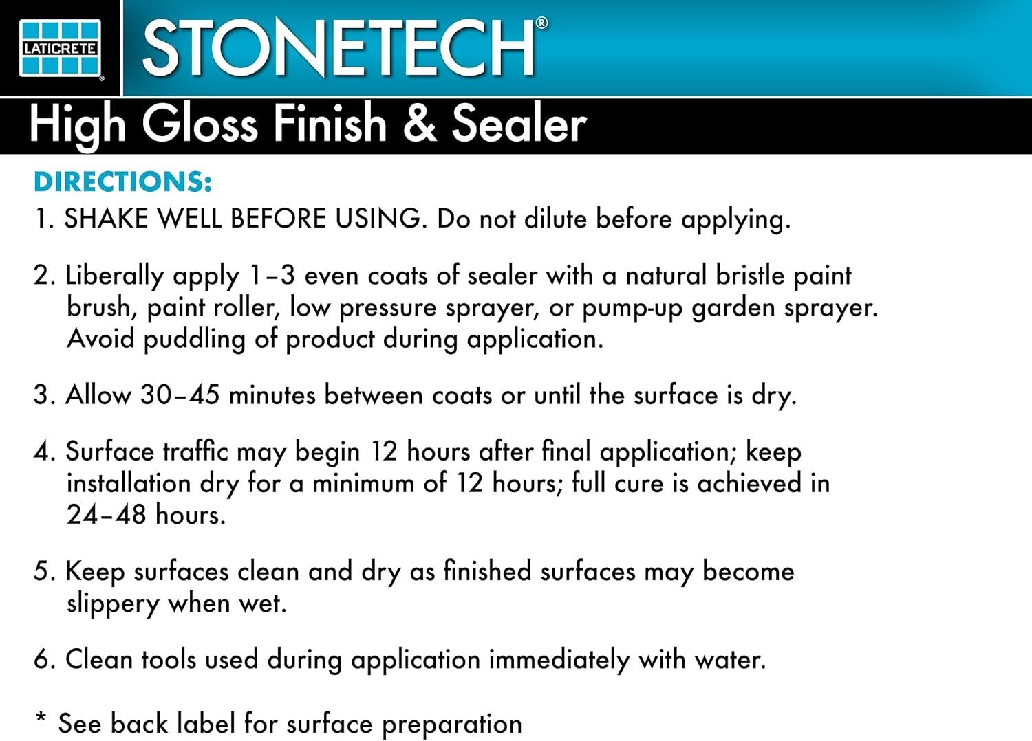 1 Gallon Silicone Water-Based High Gloss Sealer for Durable Surface Protection