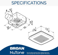 Load image into Gallery viewer, 24 Color Selectable LED Bathroom Exhaust Fan - Silent 110 CFM with Bluetooth App