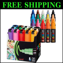 Load image into Gallery viewer, 15 Count Uni Paint Markers with Bold Tips – Perfect for Creative Expression