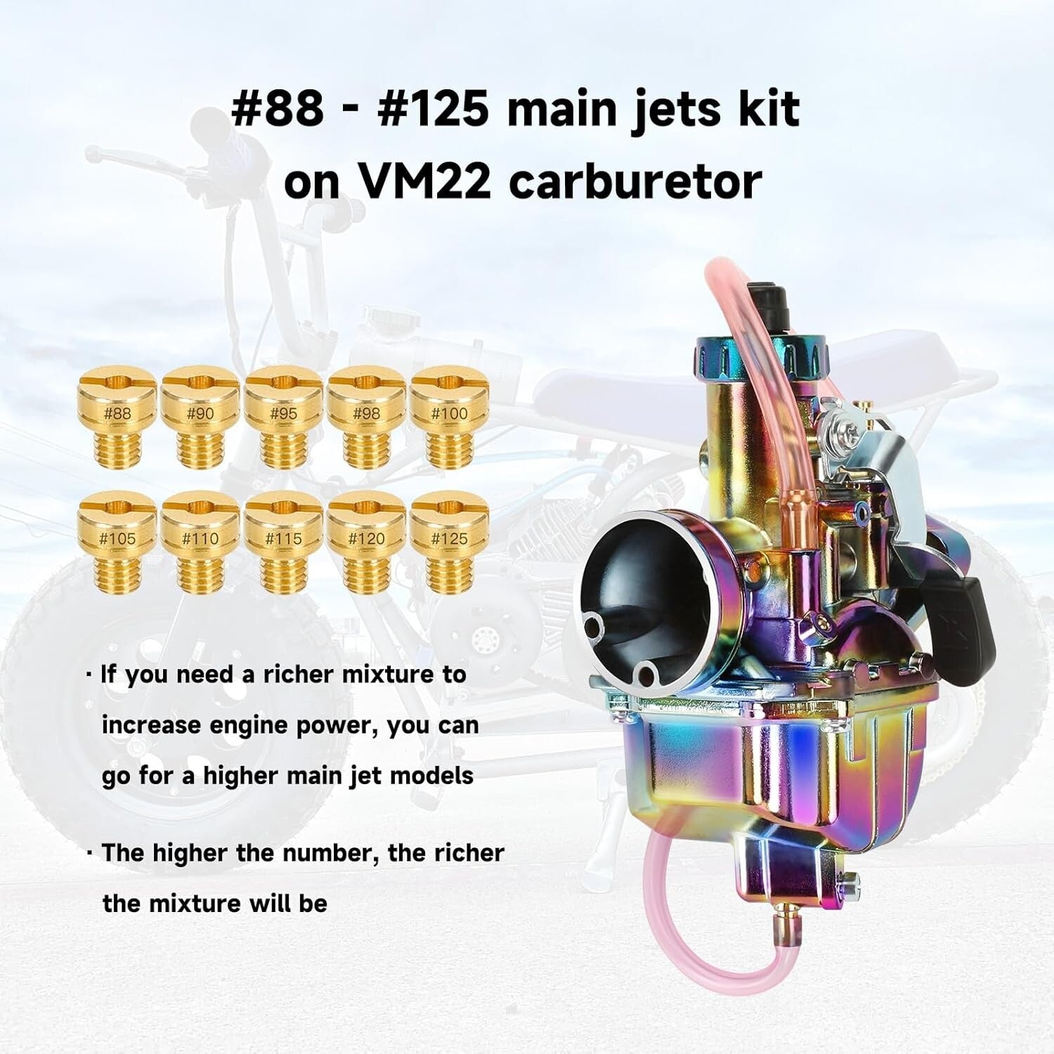 Predator 196cc VM22 Carburetor Kit - Complete Upgrade for Go-Karts & Mini Bikes